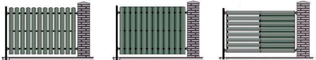 Способы зашивки евроштакетником секции забора